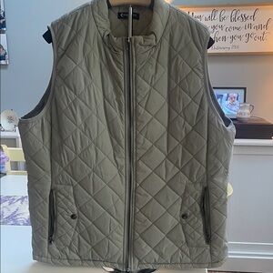 Gently Loved💜 Quilted Gray Vest